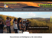 Tablet Screenshot of birdingnaturaleza.com
